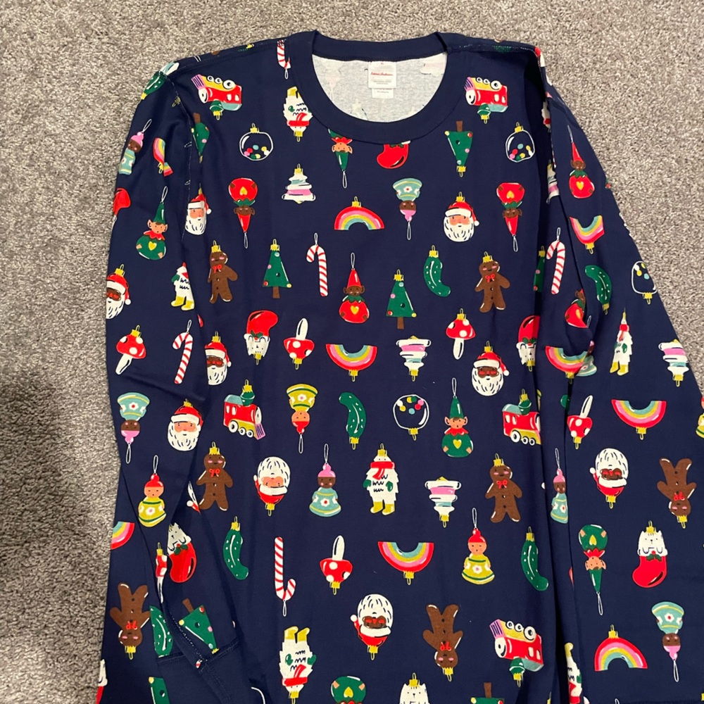 Festive Holiday Print Pajama Pants